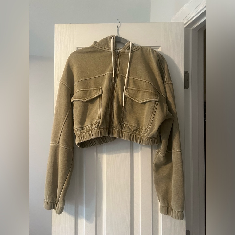 Urban outfitters cropped zip up